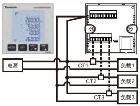 電源相同，單相2線的情況下，最多可同時(shí)測(cè)量3電路。